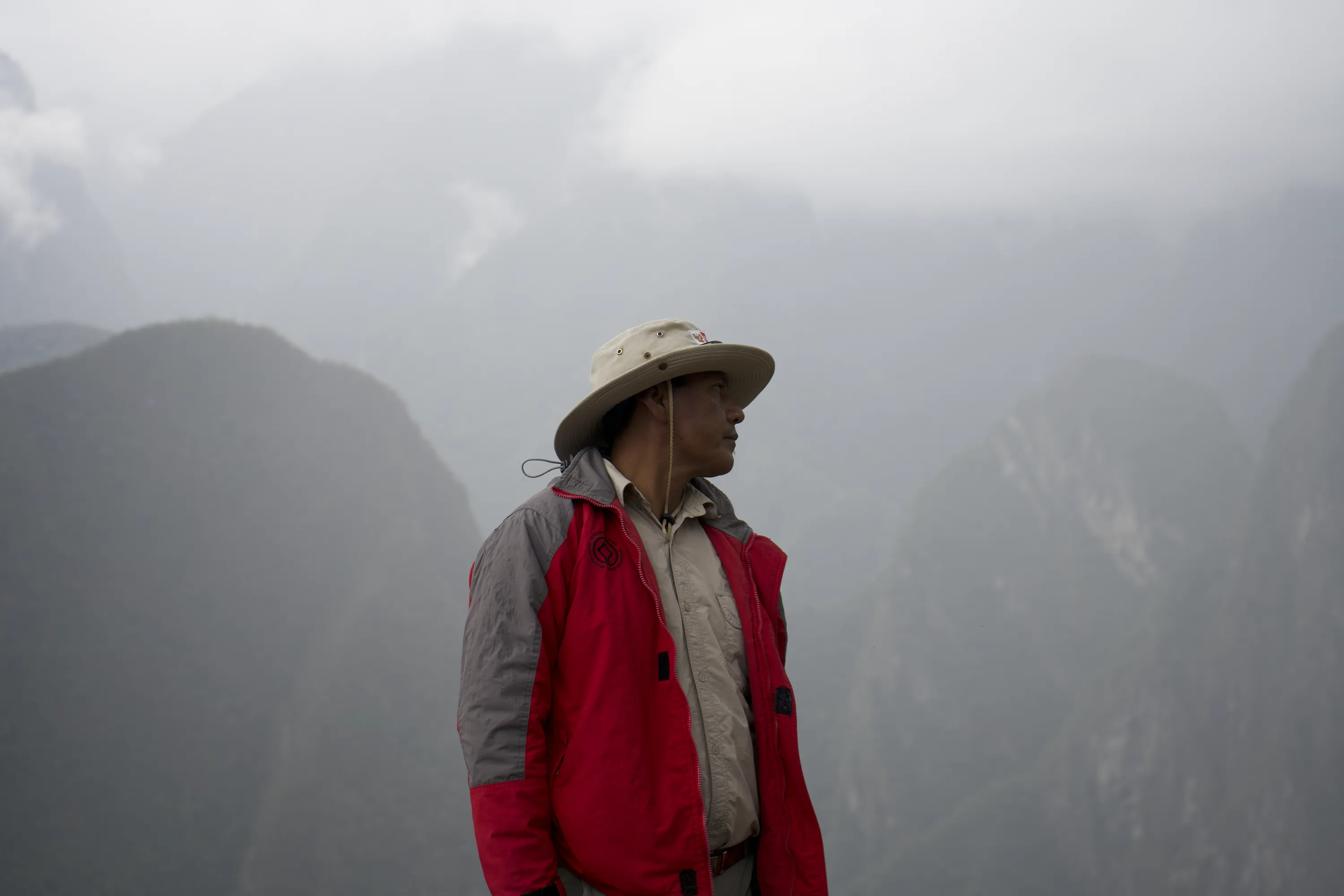 Tour guide at Machu Picchu, Peru